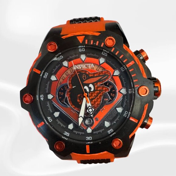 NWT! Invicta MLB - Baltimore Orioles 43485- Men's Quartz Watch - 51mm - Picture 4 of 11